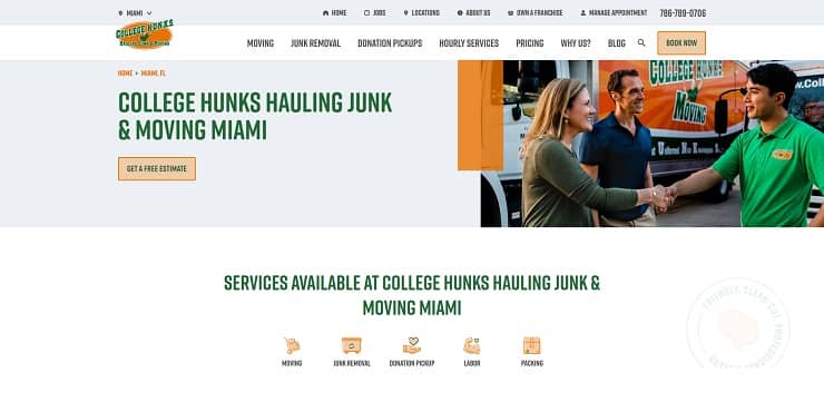 College Hunks Hauling Junk and Moving – Miami